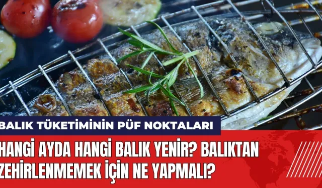 Hangi ayda hangi balık yenir? Balıktan zehirlenmemek için ne yapmalı?