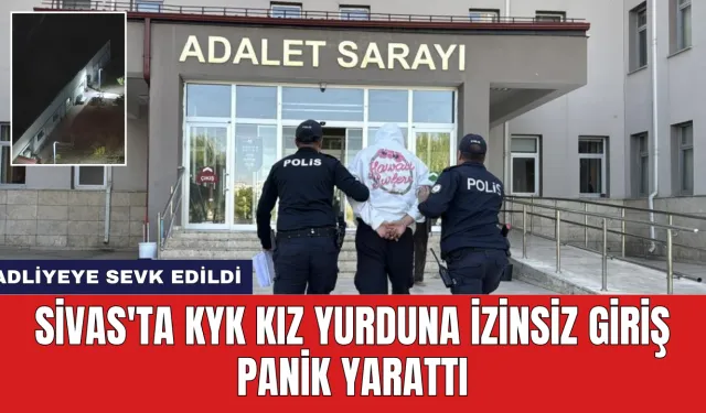 Sivas'ta KYK Kız Yurduna İzinsiz Giriş Panik Yarattı