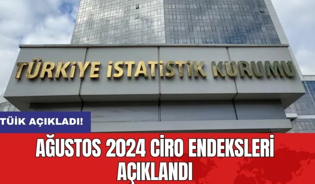 TÜİK Açıkladı: Ağustos 2024 Ciro Endeksleri Açıklandı