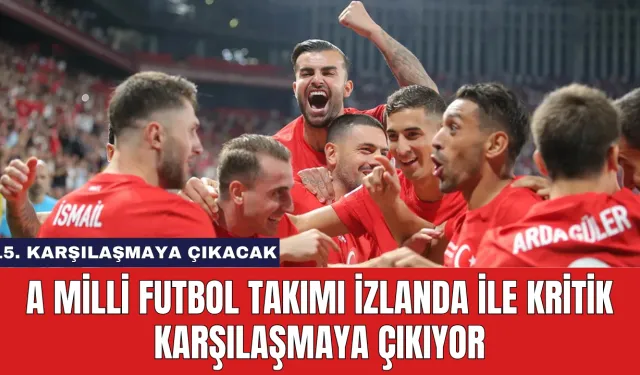 A Milli Futbol Takımı İzlanda ile Kritik Karşılaşmaya Çıkıyor