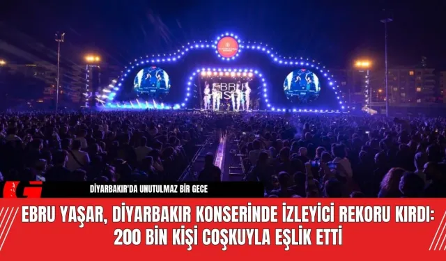 Ebru Yaşar, Diyarbakır Konserinde İzleyici Rekoru Kırdı