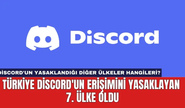 Türkiye Discord'un Erişimini Yasaklayanan 7. Ülke Oldu