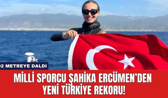 Milli Sporcu Şahika Ercümen’den Yeni Türkiye Rekoru!