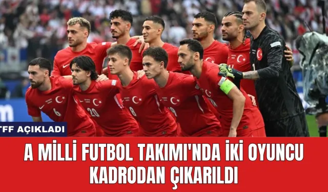 A Milli Futbol Takımı'nda İki Oyuncu Kadrodan Çıkarıldı