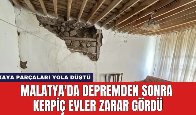 Malatya'da Depremden Sonra Kerpiç Evler Zarar Gördü