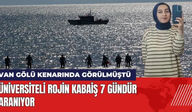 Van Gölü kenarında görülen üniversiteli Rojin Kabaiş 7 gündür aranıyor