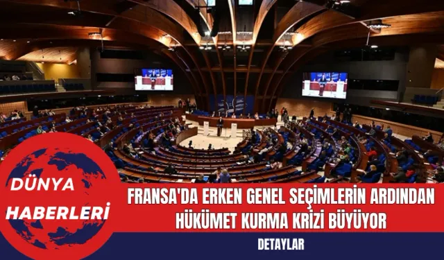 Fransa'da Siyasi Kriz Derinleşiyor: Macron Sol İttifakın Başbakan Adayını Reddetti