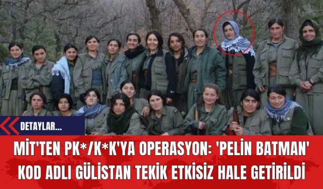 MİT'ten PK*/K*K'ya Operasyon: 'Pelin Batman' Kod Adlı Gülistan Tekik Etkisiz Hale Getirildi