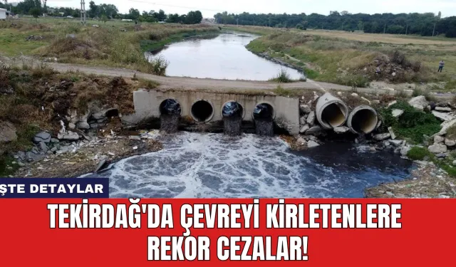 Tekirdağ'da Çevreyi Kirletenlere Rekor Cezalar!