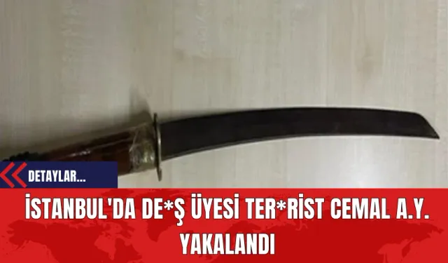 İstanbul'da DE*Ş Üyesi Terörist Cemal A.Y. Yakalandı