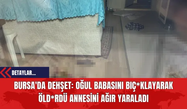 Bursa'da Dehşet: Oğul Babasını Bıç*klayarak Öld*rdü Annesini Ağır Yaraladı