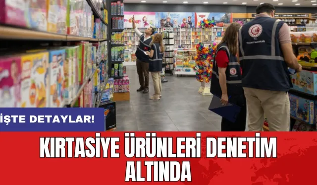 Kırtasiye ürünleri denetim altında