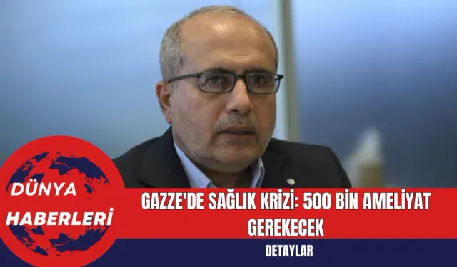 Gazze'de Sağlık Krizi: 500 Bin Ameliyat Gerekecek