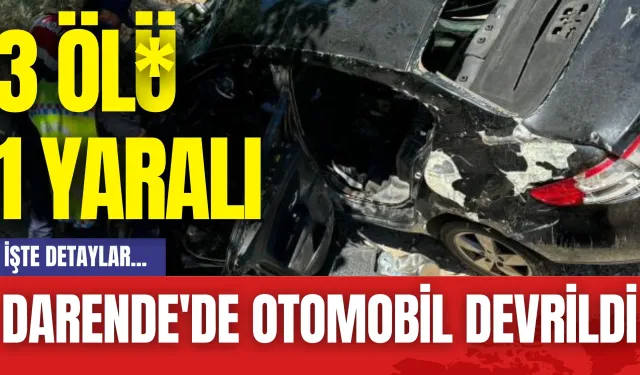 Darende'de Otomobil Devrildi: 3 Öl* 1 Yaralı