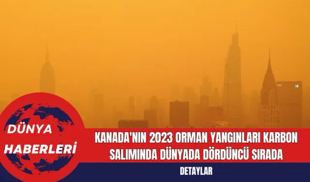 Kanada'nın 2023 Orman Yangınları Karbon Salımında Dünyada Dördüncü Sırada