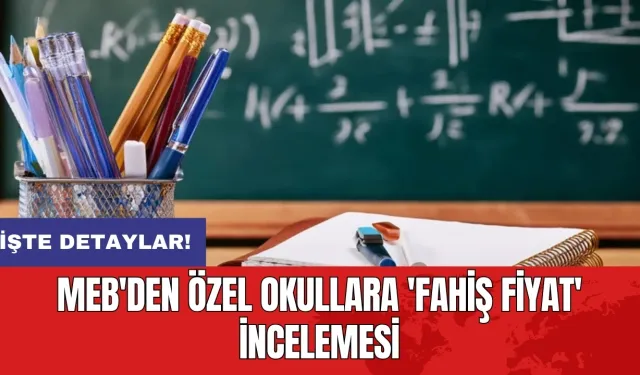 MEB'den özel okullara 'fahiş fiyat' incelemesi