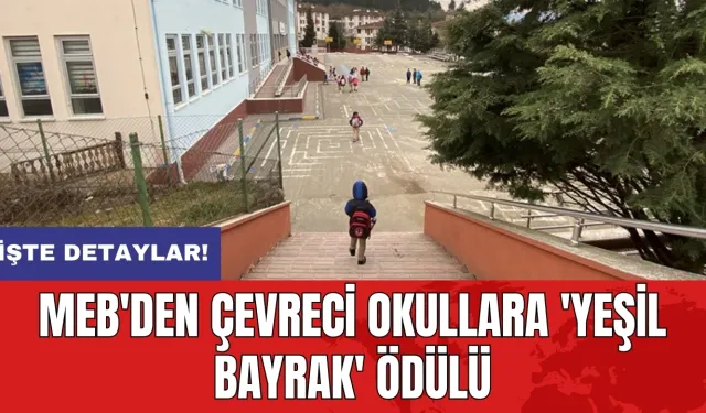 MEB'den çevreci okullara 'Yeşil Bayrak' ödülü