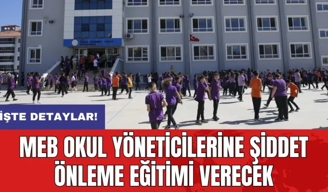 MEB okul yöneticilerine şiddet önleme eğitimi verecek