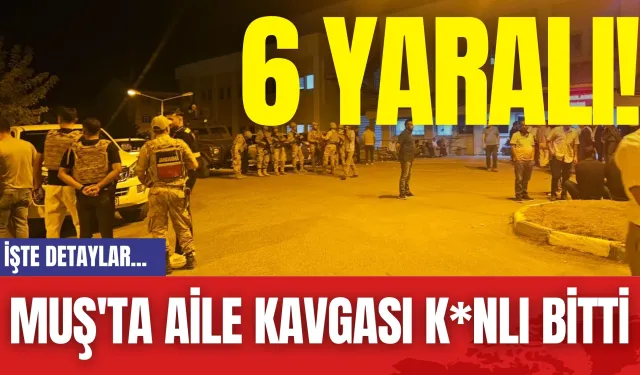 Muş'ta Aile Kavgası K*nlı Bitti: 6 Yaralı!