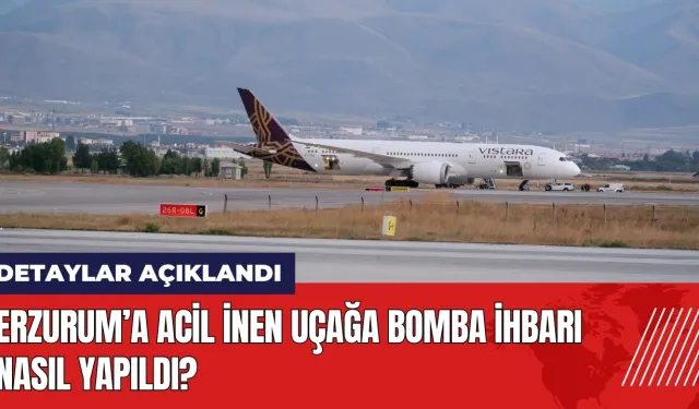 Uçağa bomba ihbarı nasıl yapıldı? Detaylar açıklandı