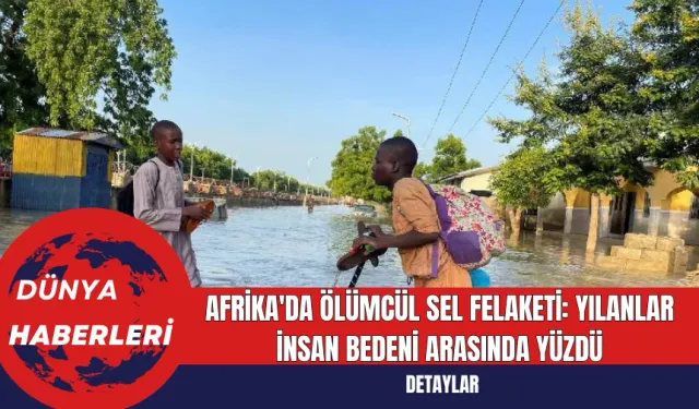 Afrika'da Ölümcül Sel Felaketi: Yılanlar İnsan Bedeni Arasında Yüzdü