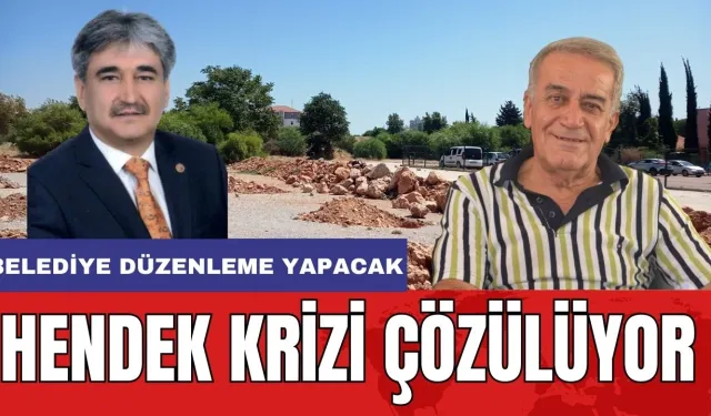 Soğuksu'da Hendek Krizi Çözülüyor! Belediye Alanda Düzenleme Çalışması Yapacak