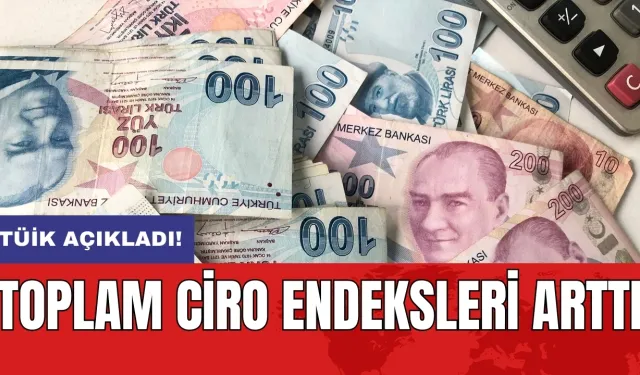 TÜİK açıkladı! Toplam ciro endeksleri arttı