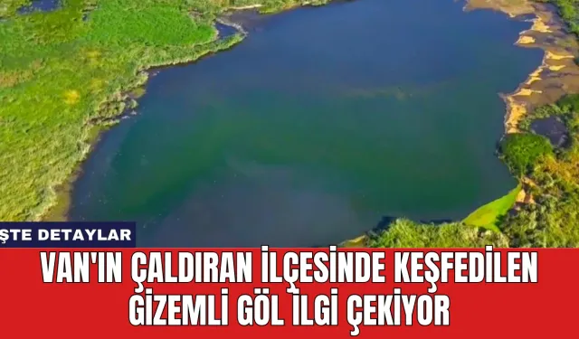 Van'ın Çaldıran ilçesinde keşfedilen gizemli göl ilgi çekiyor