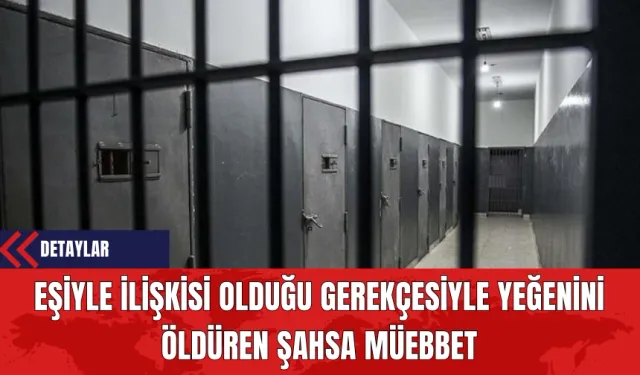 Eşiyle İlişkisi Olduğu Gerekçesiyle Yeğenini Öld*ren Şahsa Müebbet