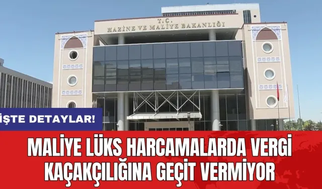 Maliye lüks harcamalarda vergi kaçakçılığına geçit vermiyor