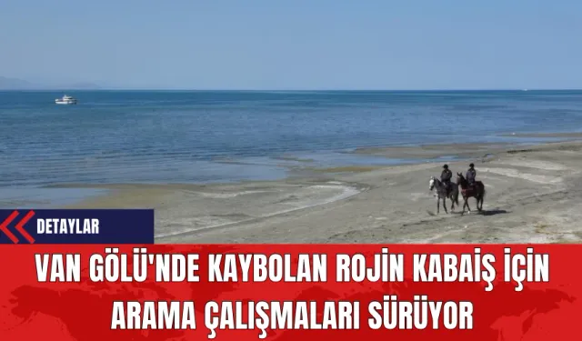 Van Gölü'nde Kaybolan Rojin Kabaiş İçin Arama Çalışmaları Sürüyor