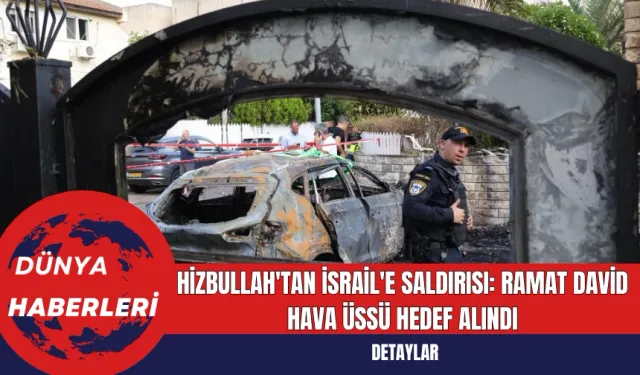 Hizbullah'tan İsrail'e Saldırısı: Ramat David Hava Üssü Hedef Alındı