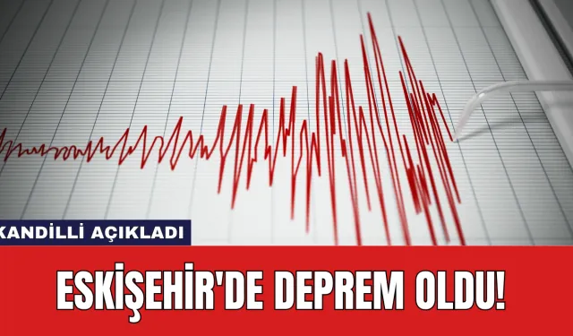 Eskişehir'de Deprem Oldu!