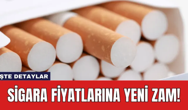 Sigara Fiyatlarına Yeni Zam!