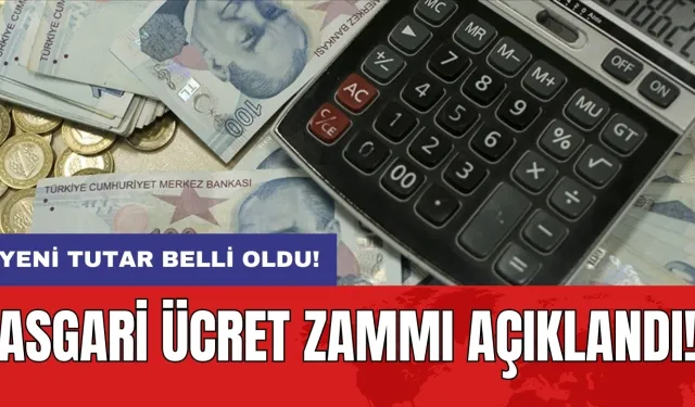 Asgari ücret zammı açıklandı: Yeni tutar belli oldu!