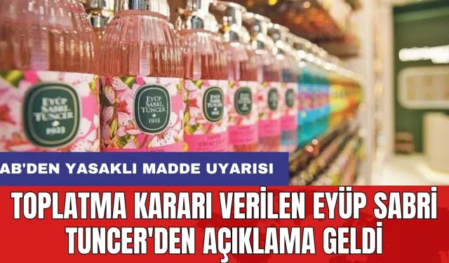 Toplatma kararı verilen Eyüp Sabri Tuncer'den açıklama geldi