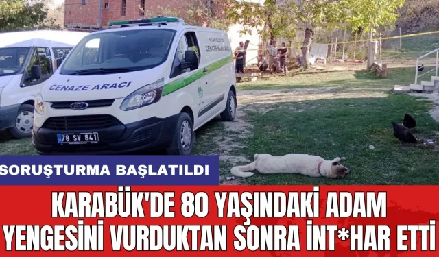 Karabük'de 80 yaşındaki adam yengesini vurduktan sonra int*har etti