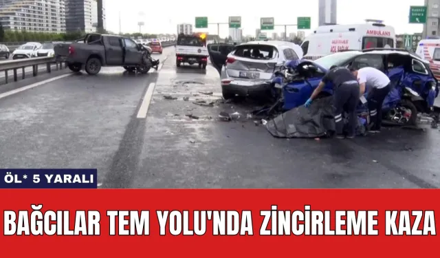 Bağcılar TEM Yolu'nda Zincirleme Kaza: 1 Öl* 5 Yaralı