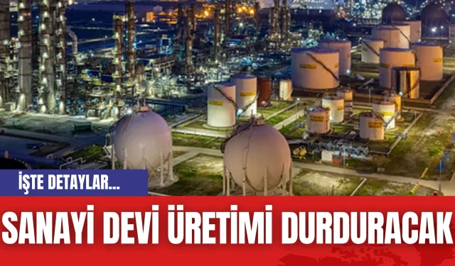 Sanayi Devi Üretimi Durduracak