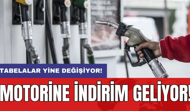 Motorine indirim geliyor: Tabelalar yine değişiyor!