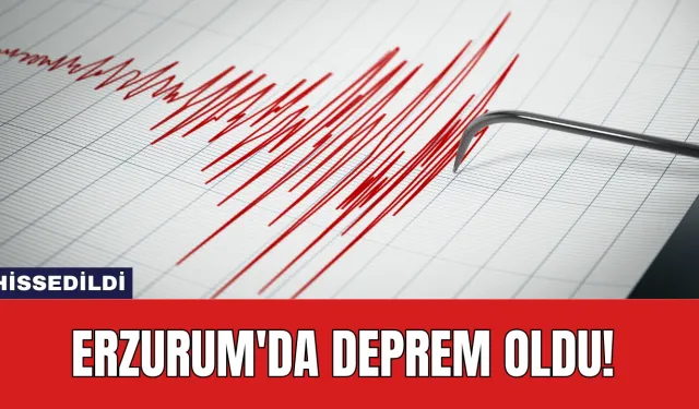 Erzurum'da Deprem Oldu!