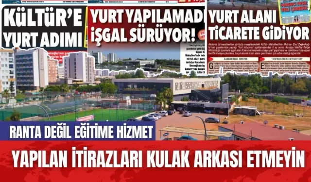 Ticarete Dönüştürülen Yurt Alanlarına Yapılan İtiraz Komisyon'da! "Alanı Öğrencilere Tahsis Edin"