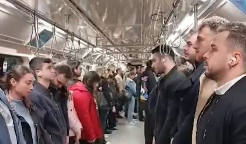 09.05 geçe tüm yürekler gibi metro seferleri de durdu! işte o görüntüler