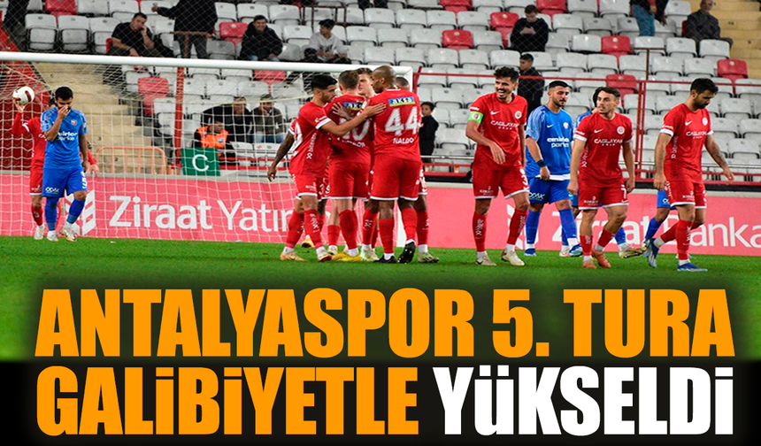 Antalyaspor 5. tura galibiyetle yükseldi