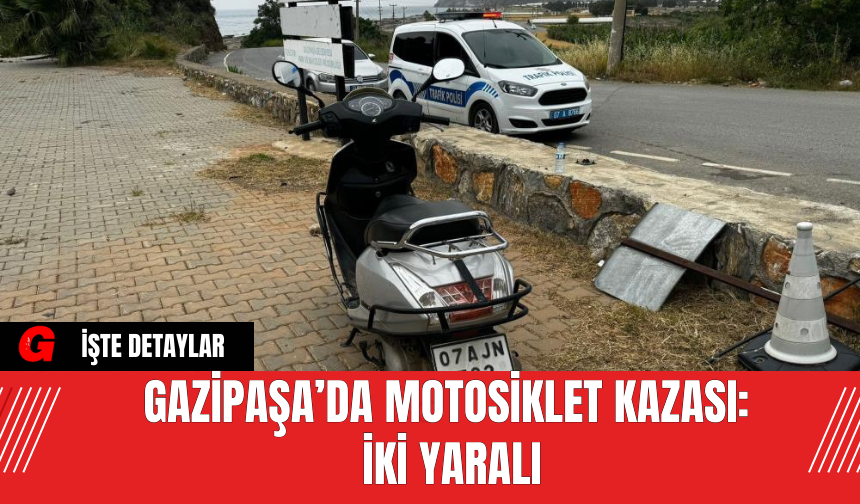 Gazipaşa’da Motosiklet Kazası: İki Yaralı