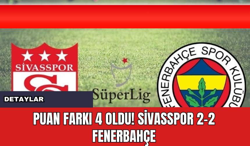 CANLI ANLATIM: Sivasspor 2-2 Fenerbahçe