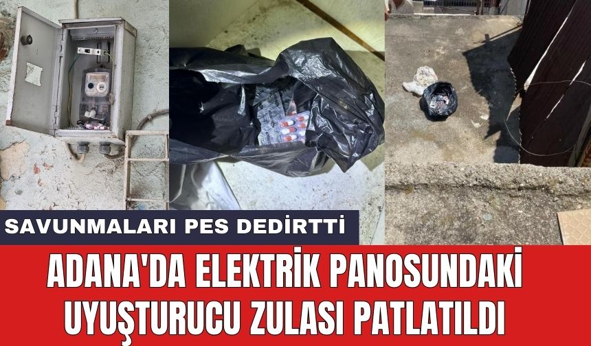 Adana'da Elektrik Panosundaki Uyuşturucu Zulası Patlatıldı