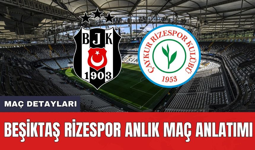 Beşiktaş Rizespor İlk 11'ler