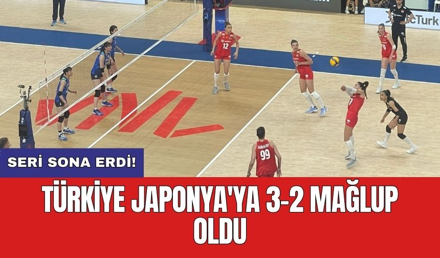 Türkiye Japonya'ya 3-2 mağlup oldu