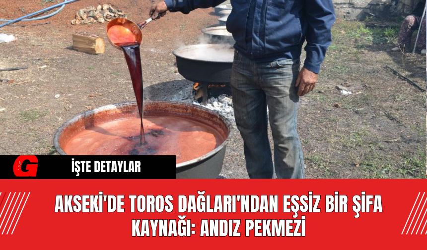 Akseki'de Toros Dağları'ndan Eşsiz Bir Şifa Kaynağı: Andız Pekmezi